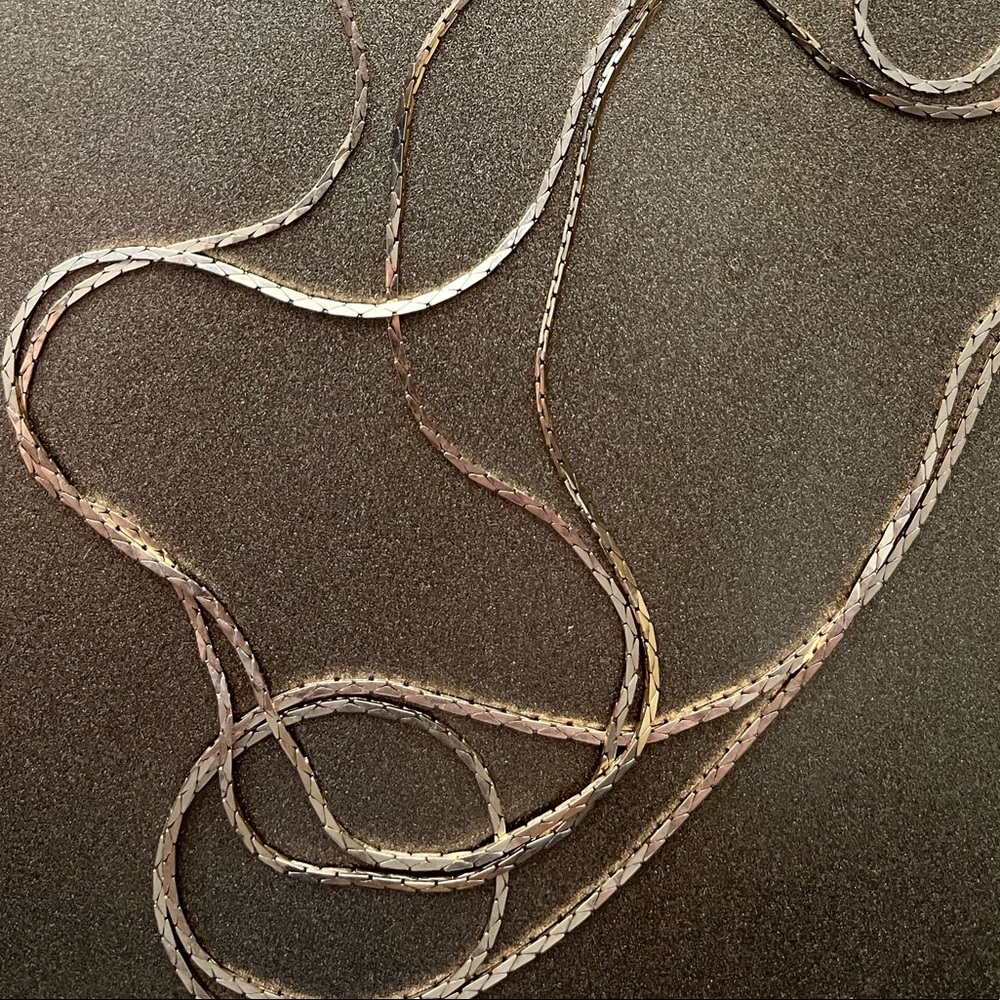 Vintage ACT II Gold Tone Multi-Wear Long Necklace - Picture 9 of 15